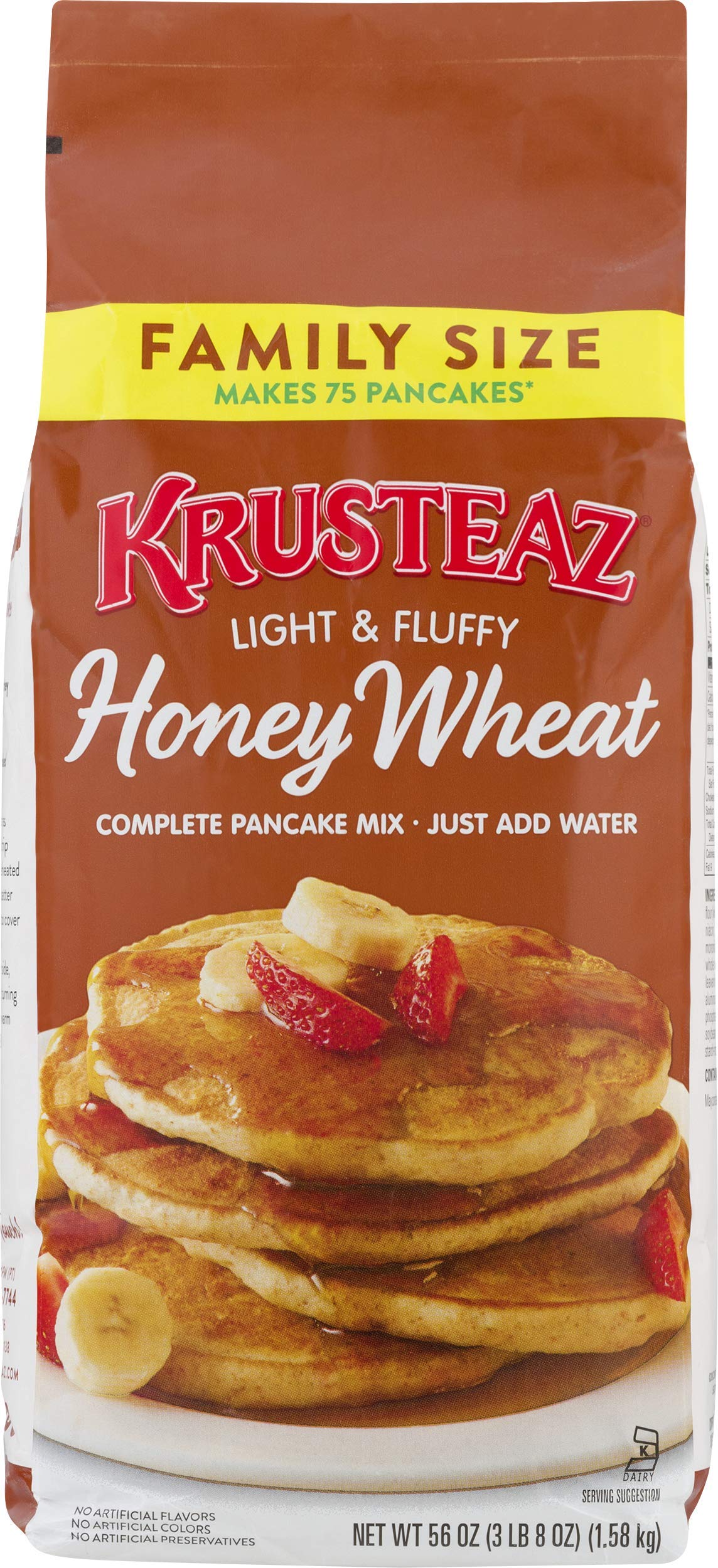 Krusteaz Honey Wheat Pancake Mix, 3.5Pound Bag (Pack of 12) Buy