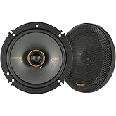 KICKER 51KSC6504 KS-Series 6.5" Coaxial Speakers with .75" tweeters, 4-Ohm, Pair