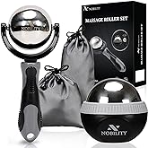 Nobility Massage Ball Roller– Ice Cold and Hot for Deep Tissue and Sore Muscle Relief of Stiffness and Stress, Body, Neck, Back, Foot, Plantar (Grey)