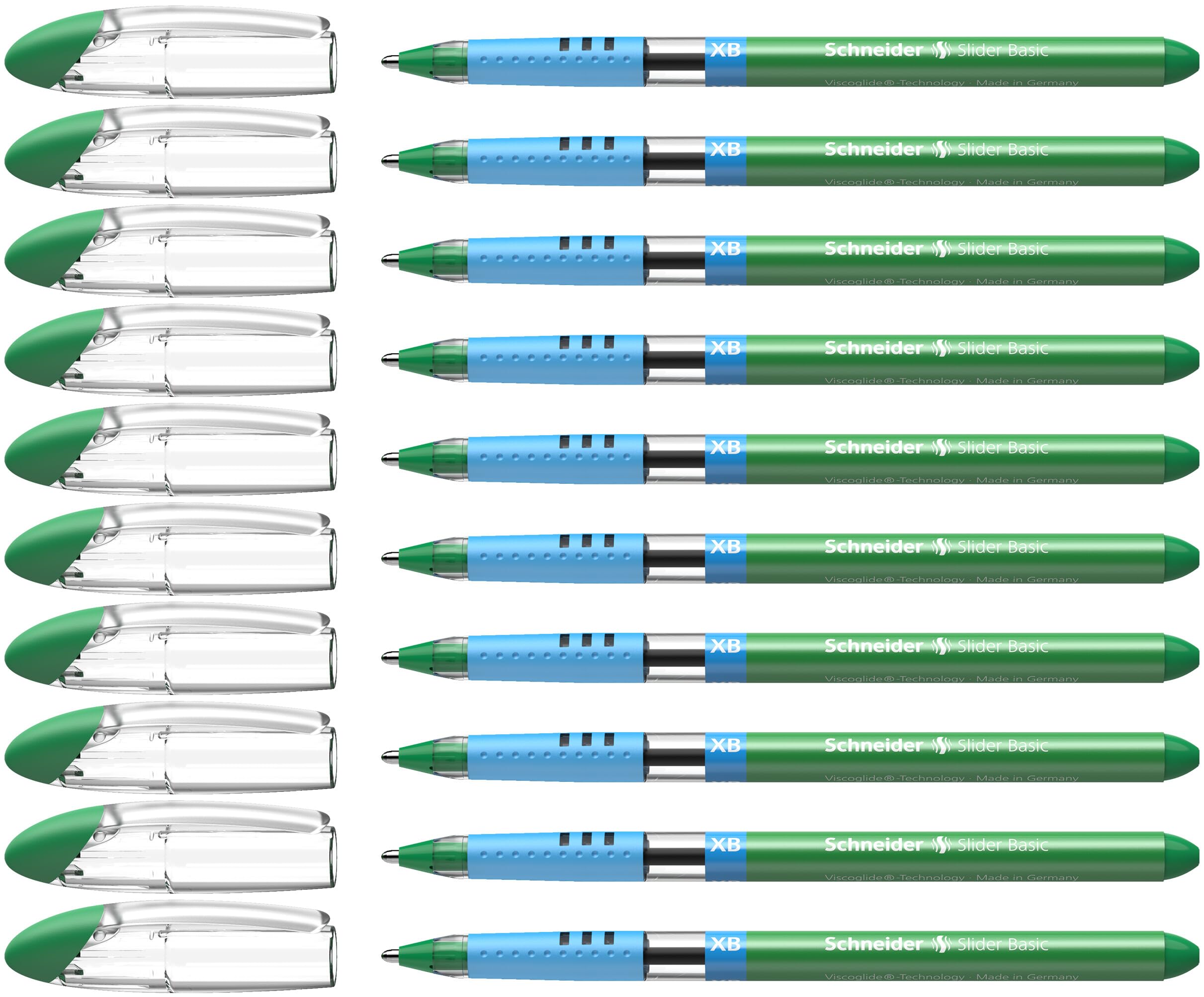 Schneider Slider XB 151204 Ballpoint Pen Green Pack of 10