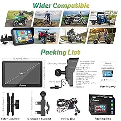 Carpuride W502 Motorcycle GPS Wireless Portable