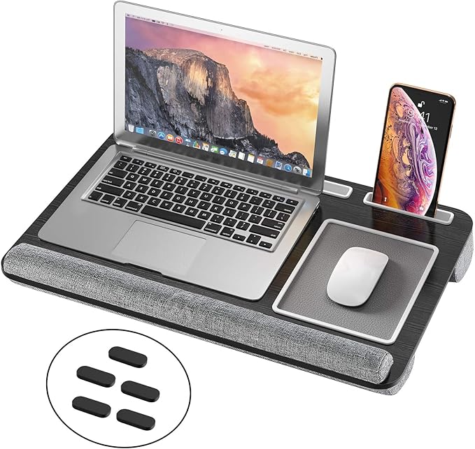 AboveTEK Escritorio de vuelta, escritorio para computadora portátil con