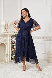 SCOMCHIC Womens Plus Size Wedding Guest Dress