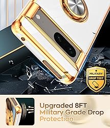 LeYi for Google Pixel 7 Case: 360° Rotatable Ring