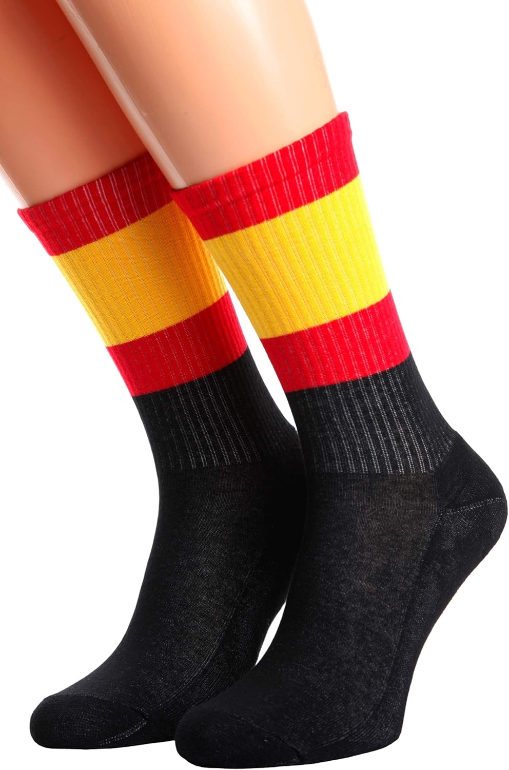 BestSockDrawer Spanish Flag Socks Patriotic Socks Novelty Socks