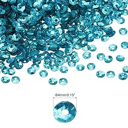 MECCANIXITY Loose Sequins 4MM Laser Sequins 3000Pcs