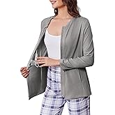 Deyeek Mastectomy Shirts with Drain Pockets Post Shoulder Surgery Tops for Women Chemo Port Long Sleeve with Zippers