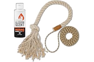 HODAG HempScent Rope for Deer Hunting – Effective Whitetail Attractant & Lure – Easy to Set Up Mock Scrape Kit with 4 oz AllS
