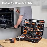 VonHaus 120pc Tool Kit with Carry Case – Hand Tools, Tape Measure, Torch, Hex view 3