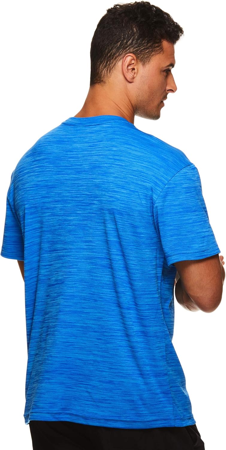 Reebok Men's Supersonic Crewneck Workout T-Shirt Designed with Performance Material: Clothing