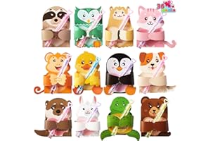 JOYIN 36 Pcs Valentines Day Gifts Cards with Animal Designs,Valentine’s Greeting Cards Candy Holder Cards for Kids, Valentine Classroom Exchange Cards Party Favors (Animal 1)