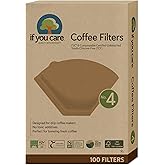 If You Care # 4 Cone Shaped Unbleached All Natural Compostable Coffee Filters, 100 Count (Pack of 1), Chlorine Free