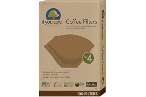 If You Care # 4 Cone Shaped Unbleached All Natural Compostable Coffee Filters, 100 Count (Pack of 1), Chlorine Free