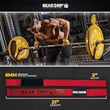 Bear Grip Straps Premium Neoprene Padded Heavy Duty 21in Red view 3