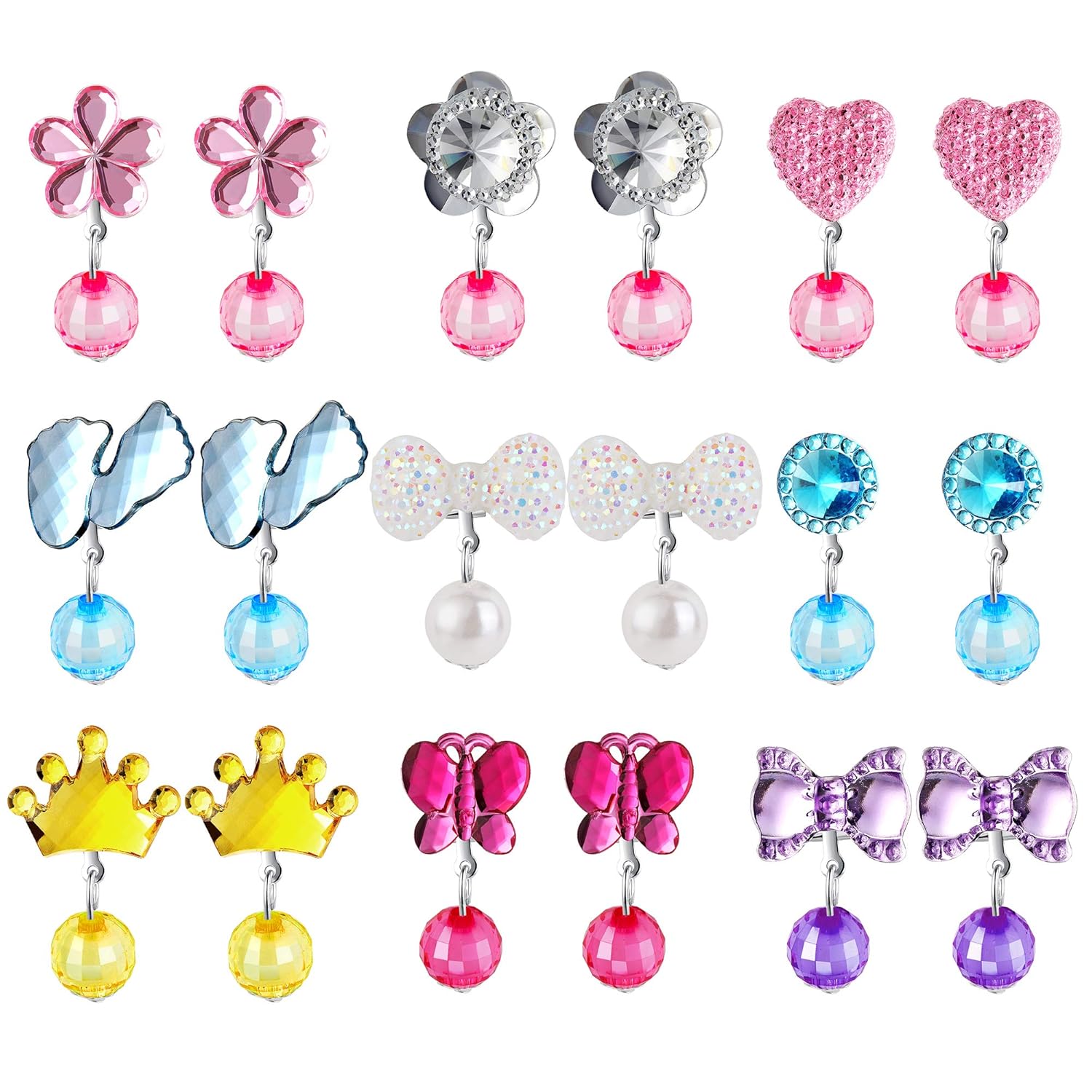 Buy Orazio Clip On Earrings For Girls Kids Babies Non Pierced Drop Dangle Earrings Online At Low Prices In India Amazon Jewellery Store Amazon In