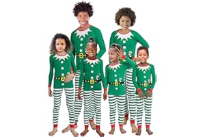 KikizYe Christmas Family Matching Pajamas Family Holiday Pjs Matching Sets
