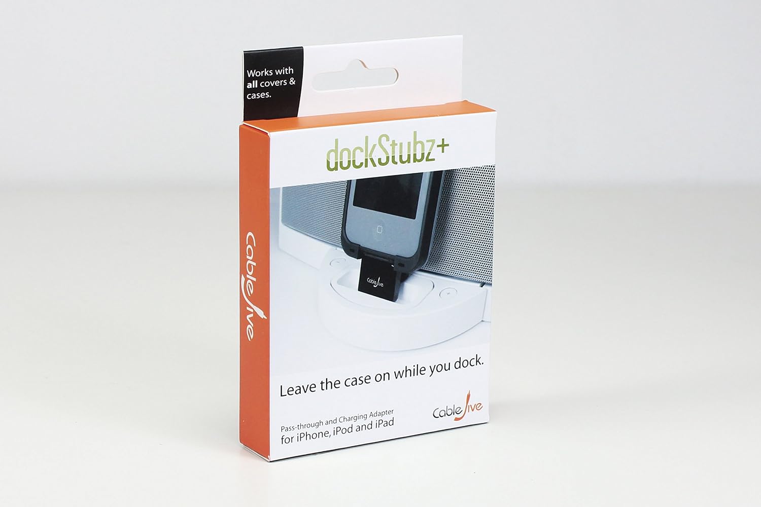 CableJive dockStubz Charge Converter and 30-pin Pass Through Adapter for iPhone iPod, and iPad, black - Image 4