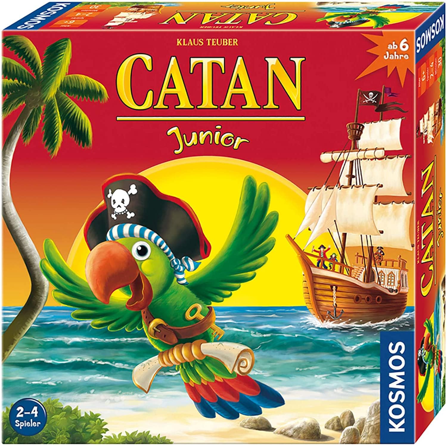 KOSMOS 697495 Catan Junior, Brettspiel für Kinder ab 6 Jahre, Kinderspiel-Variante von Siedler von Catan, Familienspiel für 2-4 Personen ab 6 Jahren