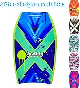 Nalu Bodyboard 41in with Leash Crescent Tail XPE Core Green view 4