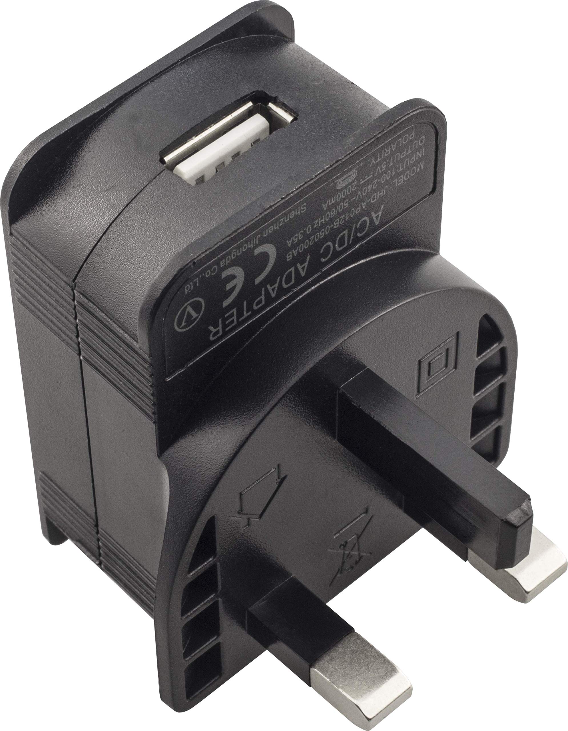 Khadas 10W UK-Adapter - 10 Watt Black Power Supply Adapter for VIM1S and VIM1 Models, Compatible with Khadas Devices, UK Plug, Reliable and Compact Design for Home and Office Use