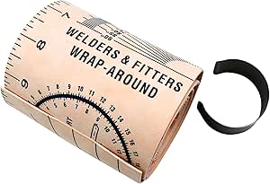 Shark Industries PN-12248 Wrap-Around Pipe Template with Metal Clip for ...