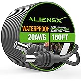 ALIENSX DC Power Cable for Starlink Mini - 150FT/46M Extension Cord, Weatherproof Outdoor Power Supply for Camping RV Home, 20AWG Heavy Duty with 2-Year Warranty