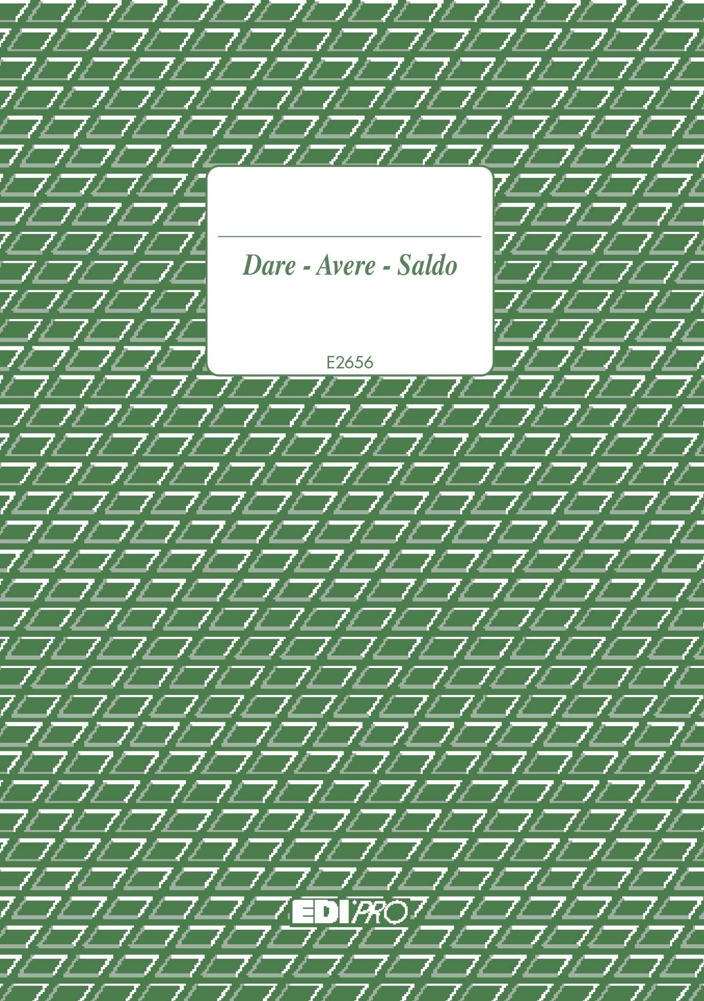 EDIPRO - E2656 - Register Giving/Having/Balance, 96 Pages, Format 17×12 cm