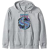 Pisces Shirt Zodiac Sign Gift Astrology Zip Hoodie