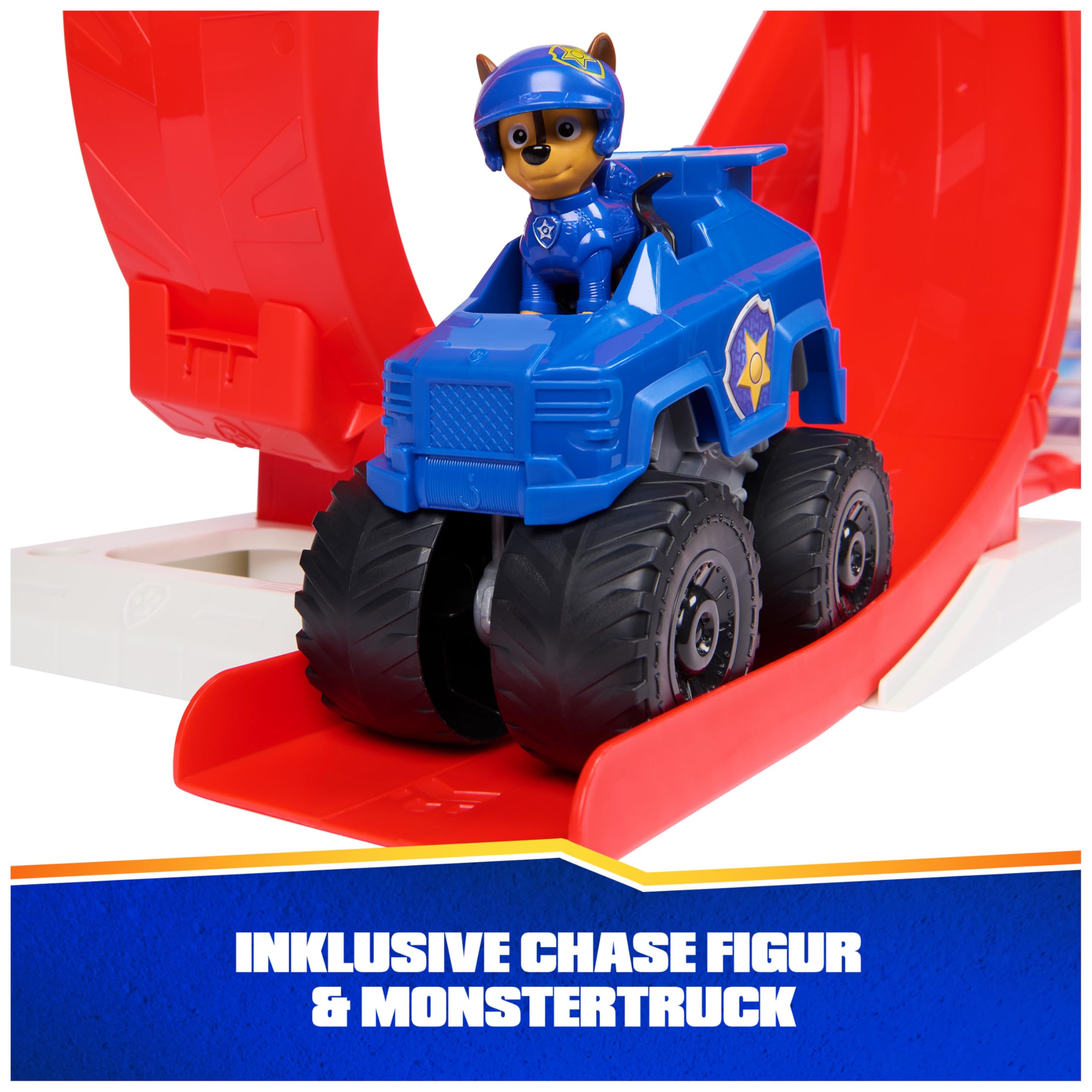 PAW Patrol: Rescue Wheels Super Loop Tower HQ, with Light, Sound, Vehicle Launcher, Chase Action Figure & Toy Truck, Kids Toys for Boys & Girls Age 3+