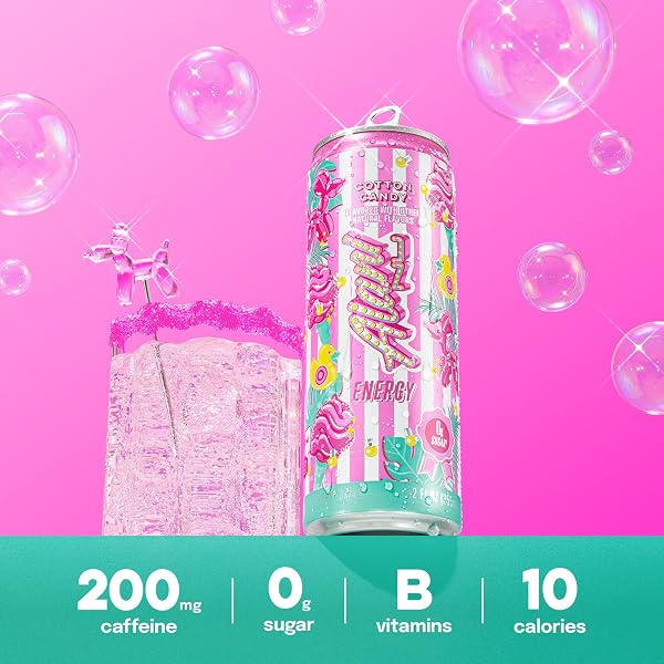ALANI NU COTTON CANDY SUGAR FREE ENERGY DRINK (PACK OF 12)