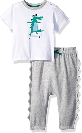 Amazon Com Gymboree Bebe Ninos Skater Gator Set Blanco Clothing
