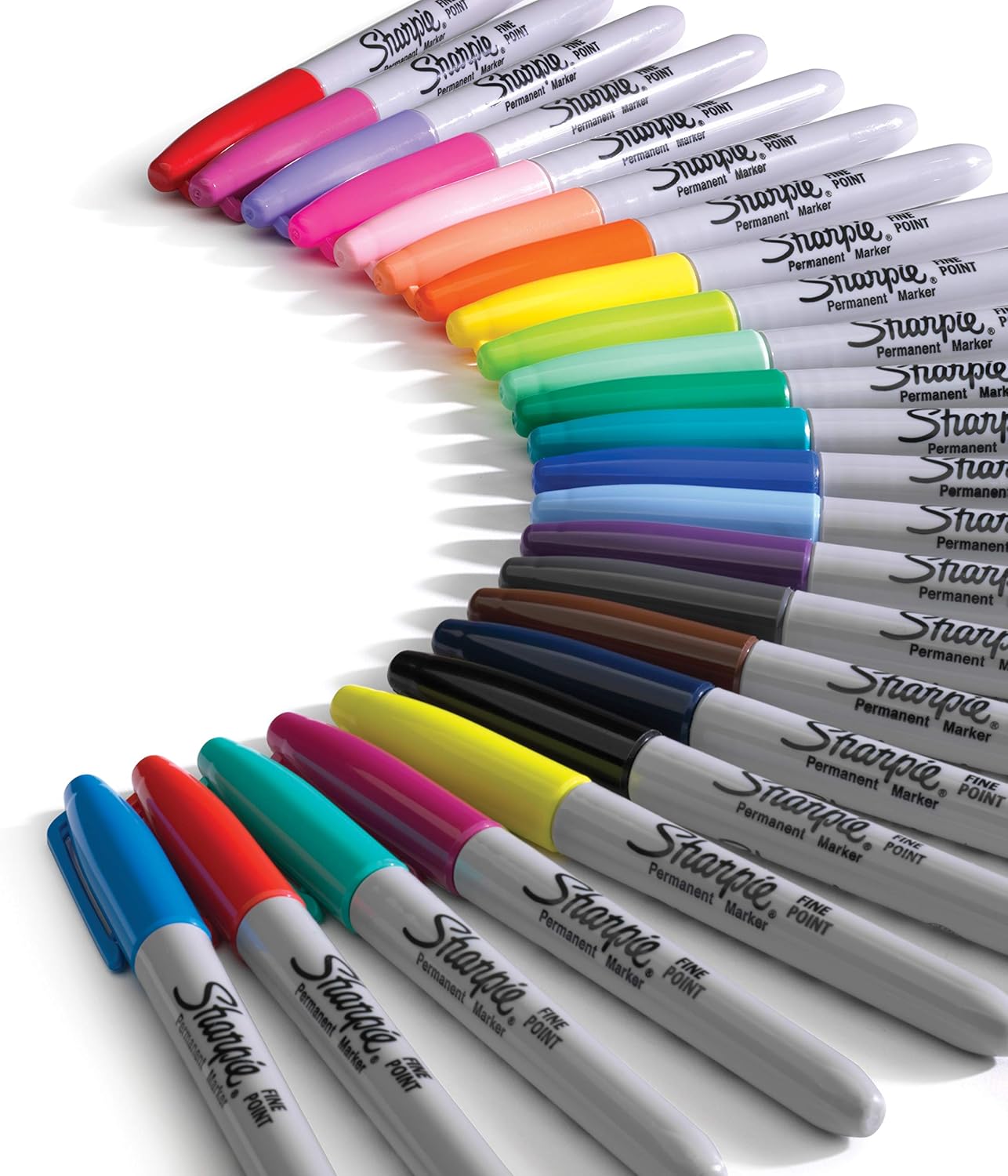 SHARPIE Color Burst Markers, Fine Point, 24 Count: Home & Kitchen