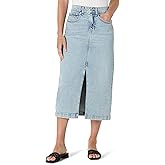 Amazon Essentials Women's Regular-Fit High-Rise Long Jean Skirt
