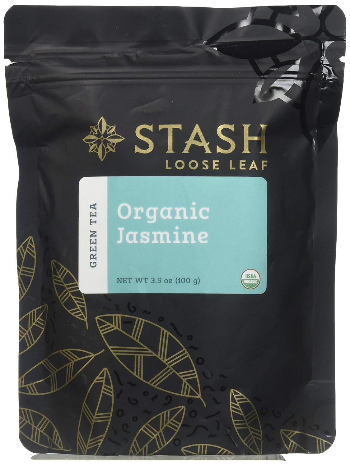 Stash Tea Organic Jasmine Green Loose Leaf Tea 3.5 Ounce Pouch Loose Leaf Premium Organic Green Tea for Use with Tea Infusers Tea Strainers or Teapots, Drink Hot or Iced, Sweetened or Plain