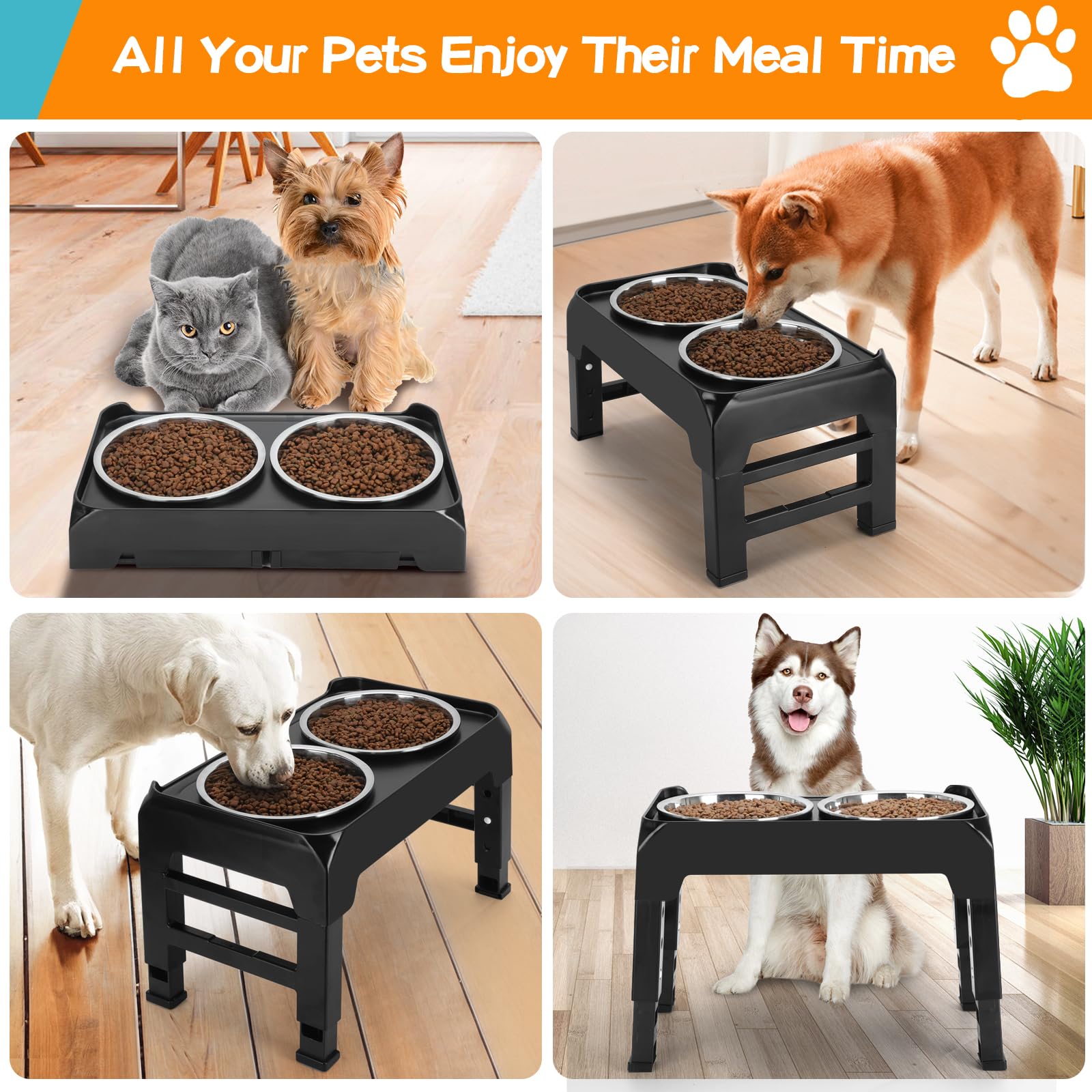 COMESOON Raised Dog Bowls