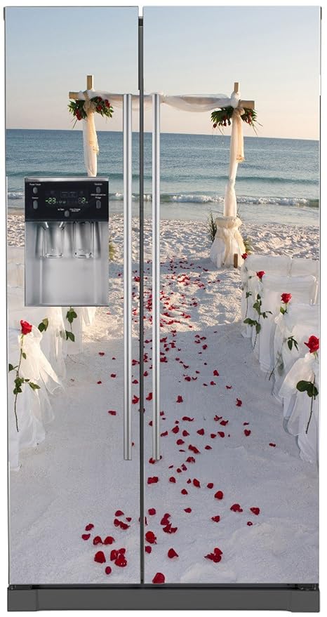 StickersNews Pegatinas Nevera Americano Playa Flores Boda 5777 ...