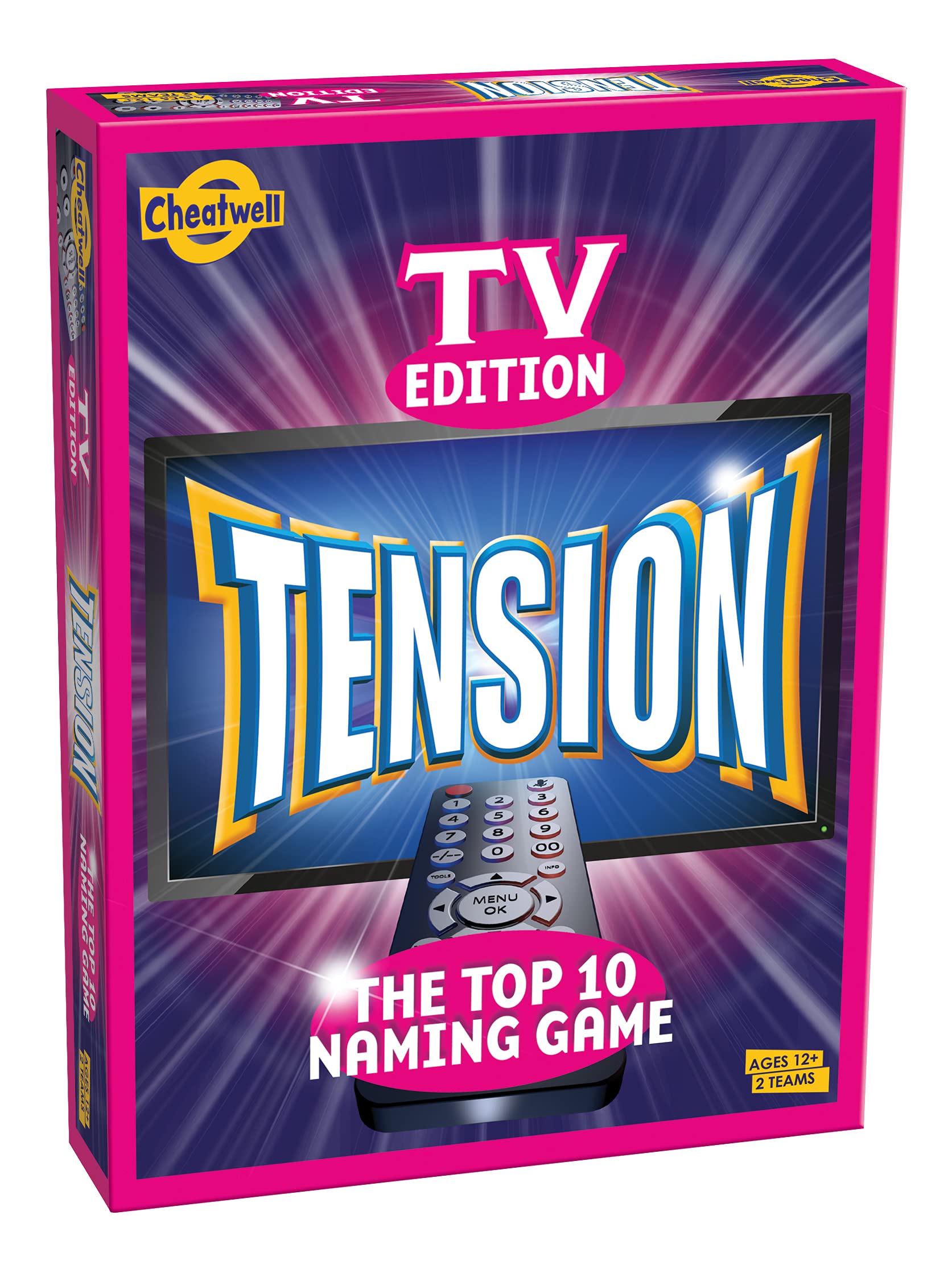 Tension TV Edition - The Top 10 Naming Game - Party Game For Ages 12+ - Television Trivia Game That Will Keep You Guessing