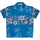 Hawaiian Shirts Boys Bamboo Beach Aloha Party Camp Short Sleeve Holiday Casual