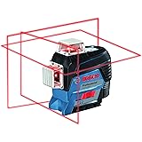 Bosch GLL3-330C 200ft 360-Degree Red Beam Three-Plane Self-Leveling and Alignment-Line Laser with (1) 12V Max Lithium-Ion 2.0