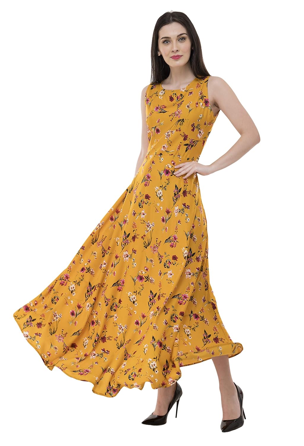 sleeveless dress for ladies