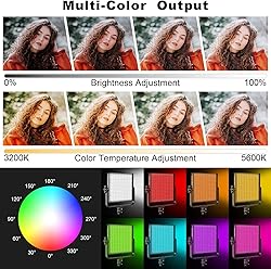 GVM 50RS RGB LED Video Light, 50W Video Lighting
