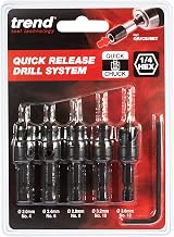 Trend 5-Piece Quick Release Countersink Set 1/4 in Hex Shank HSS Tool Steel view 2