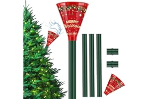 IPOOLTENG Christmas Tree Watering Funnel 3 Tube 1 Funnels 40 Inch - 3 Section Plastic Christmas Tree Funnel Waterer, Long Funnels for Watering Trees, Best Gifts for Your Parents to Water Tree