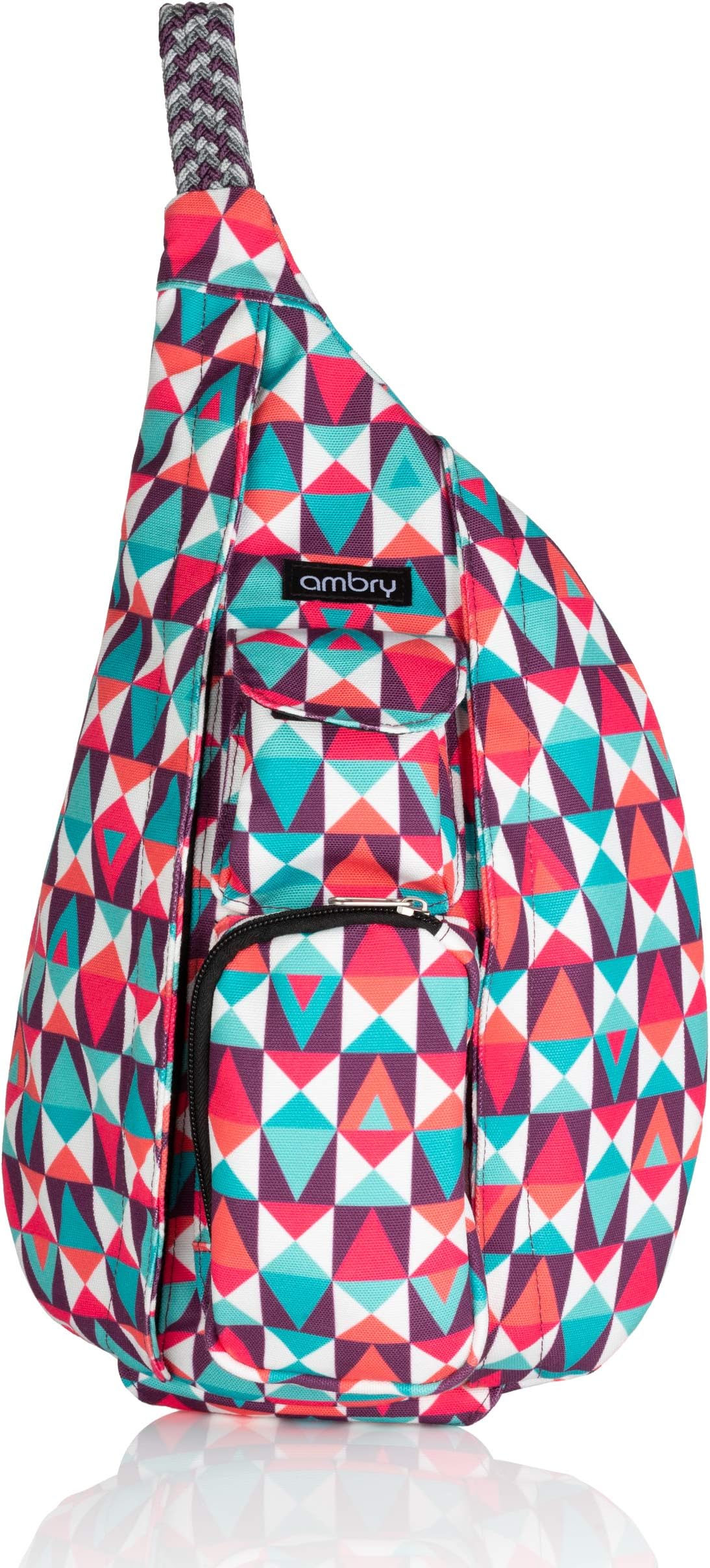 Ambry Mini Rope Sling Bag, One Shoulder Small Crossbody Backpack for Women
