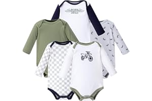 Hudson baby unisex-baby Cotton Long-sleeve Bodysuits