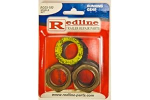 REDNECK TRAILER SUPPLY Redneck Trailer Supplies One Redline Spindle Nut Kit RG05-100, Dexter Standard
