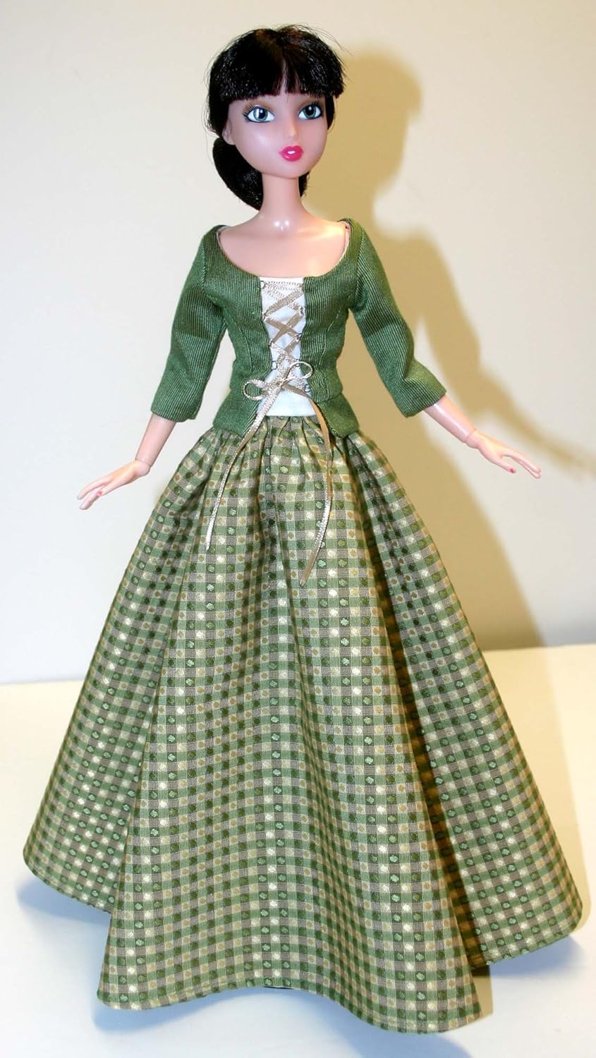 Outlander Claire Dress Doll Clothes Sewing Pattern 15.75/" City Girl Tonner