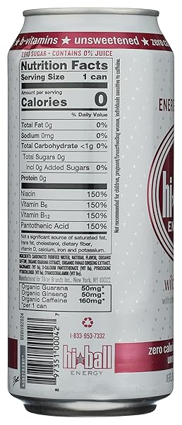 HI-BALL WILD BERRY SPARKLING ENERGY WATER, 16 FL OZ