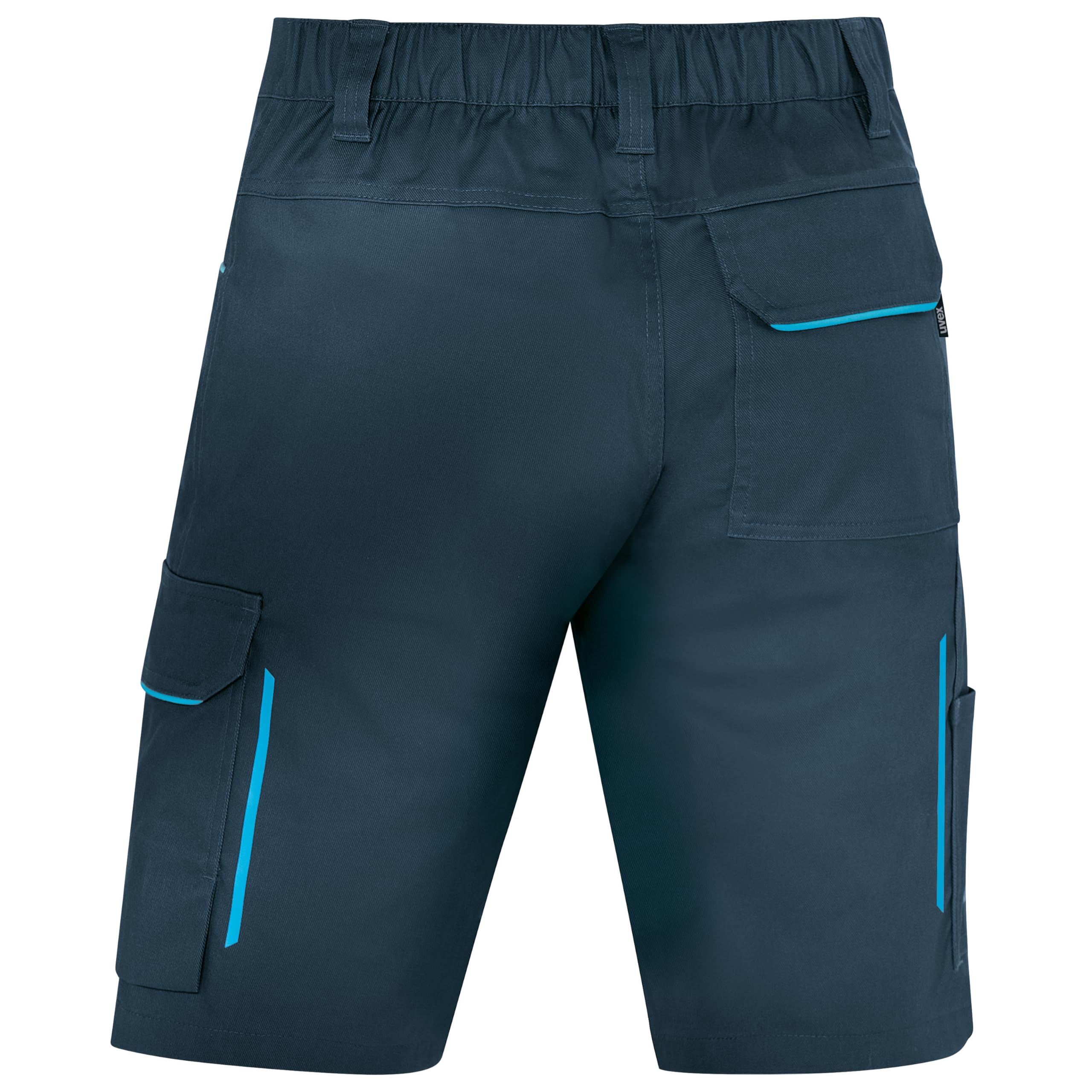Uvex Tune-up Light Arbeitsshorts Herren – Leichter 2-Wege-Stretch - Bermuda - Nachtblau-türkis Gr 54 8