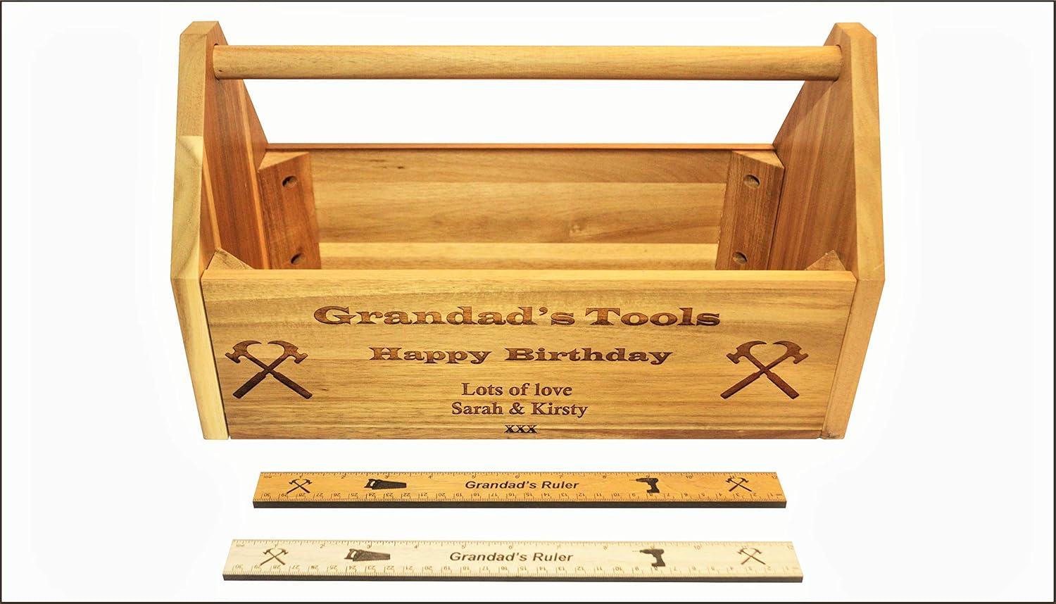personalised wooden tool bench